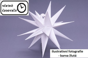 Dekoracja świąteczna - 10 diod LED, 35 cm, żółta
