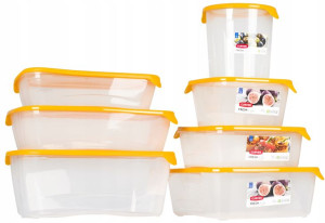 Zestaw Pojemników Pudełko Żywność Lunchbox Pokrywa