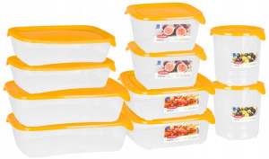 Zestaw Pojemników Pudełko Żywność Lunchbox Pokrywa