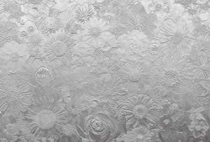 Fototapeta Flizelinowa Metaliczne Kwiaty 384x260