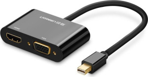 Adapter UGREEN MD108 HDMI / VGA - mini DisplayPort 4K@30 Hz Full HD 1080p c