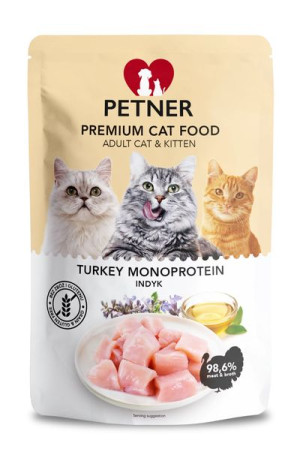 Petner Premium Cat Turkey Monoprotein saszetka 85 g