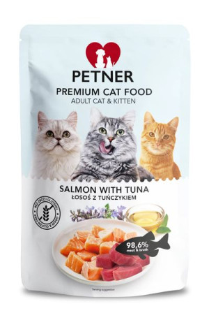 Petner Premium Cat Salmon with Tuna saszetka 85 g