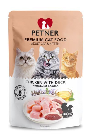 Petner Premium Cat Chicken with Duck saszetka 85 g