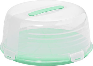 Plastikowa tacka CAKE BOX - miętowa