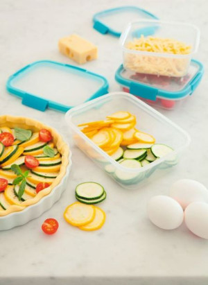 Pojemnik na żywność SMART FRESH 0,9L - zielona pokrywka
