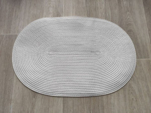 Podkładka na stół owalna - biała