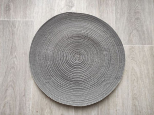 Podkładka okrągłe 38 cm, szare nakrapiane
