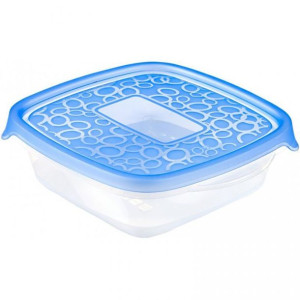 Zestaw 5x plastikowy pojemnik TAKE AWAY 0,6L - niebieska