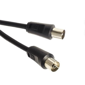 Przewód kabel antenowy TV-VIDEO 2m czarnyDVB-T2 4K