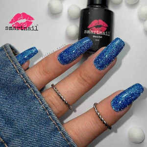 RJ 8060 Smartnail Flash Lakier hybrydowy Disco Gel 6ml 6g NIEBIESKI Odcieni