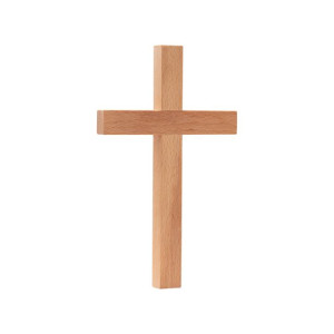 Krzyż drewniany na ścianę 27x17x2