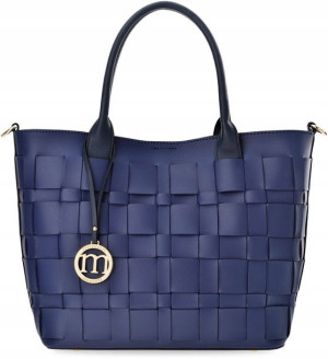 TORBA MONNARI Torebka SHOPPER BAG Koszyk Granatowa
