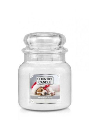Country Candle Średnia świeca zapachowa z dwoma knotami Winter's Nap 453g