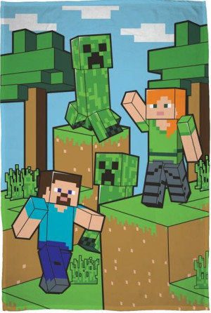 Koc MINECRAFT 100x150 Creeper Steve