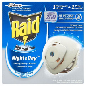 Raid Night & Day na komary urządzenie i wkład