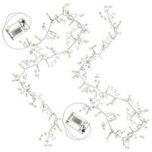 Zestaw 2 łańcuchów świetlnych - 20 diod LED, biała ciepła