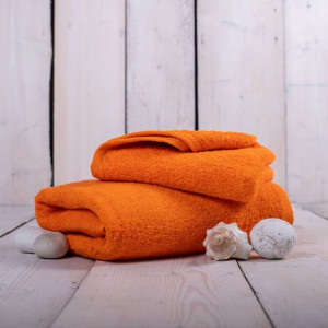 Ręcznik kąpielowy Unica - 70x140, pomarańczowy