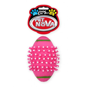 Dog Life Style Piłka Rugby Różowa 11 cm