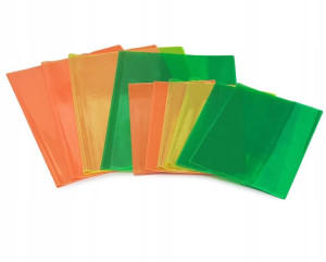 Komplet 10 szt Okładka na Zeszyt A4 A5 Neonowa Mix