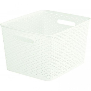 Plastikowy kosz MY STYLE L - kremowa CURVER