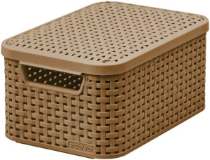 Kosz z pokrywką - S - mokka CURVER