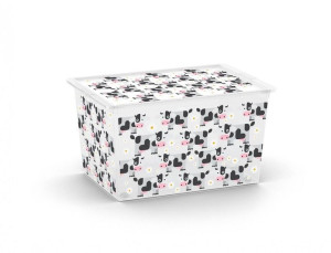 Pojemnik plastikowy KIS C box ANIMAL -XL - krówki
