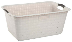 Kosz na pranie Curver Clean - 40 l kremowy