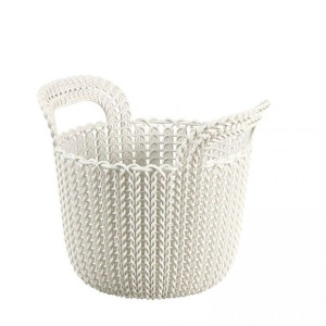 Kosz okrągły KNIT 3L - krem ​​CURVER