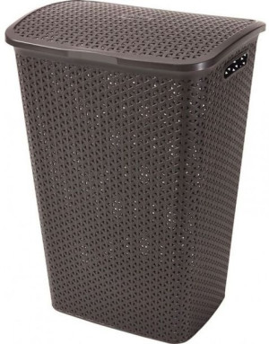Kosz na brudne ubrania 55 l MY STYLE RATTAN brązowy CURVER
