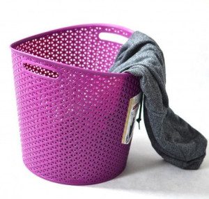 Kosz na pranie MY STYLE 30L - fioletowy