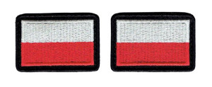 Flaga Polska na mundur komplet NASZYWKA 606R