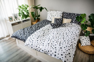 DITA Pościel Double dots – bawełniana, 3-częściowa