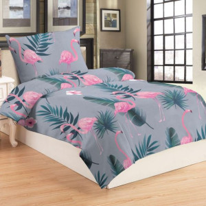 Pościel MICRO - Flamingo szara