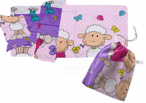 ZESTAW Pościel 80x200 +30x50 do PRZEDSZKOLA +worek