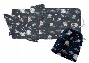ZESTAW Pościel 80x220 +30x50 do PRZEDSZKOLA +worek