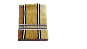 Ręcznik tęczowy - 70x140, brązowy