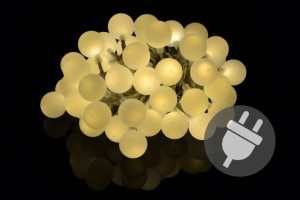 Ogrodowe oświetlenie – zewnętrzne diody 50 LED ciepły biały