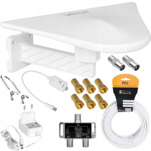 Antena Dvb-t2 Digiactiv Aktywna 4k Zestaw 2tv Lte