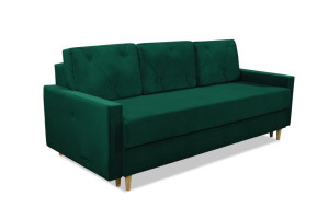 Zielona Kanapa OSLO skandynawska sofa wersalka rozkładana