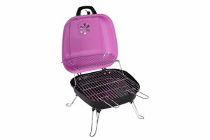 Grill ogrodowy Gart turystyczny przenośny na węgiel drzewny różowy