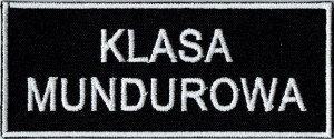 Klasa Mundurowa czarna  NASZYWKA  702R