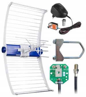 Antena Telmor Dvb-t2 Asr Classic Aktywna Mux8 4k