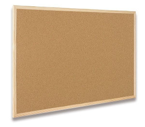 Tablica korkowa CLASSIC Eco 30x40cm, korek, stelaż drewniany