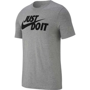 Koszulka męska Nike Just do It Swoosh szara AR5006-063