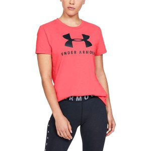 Koszulka damska Under Armour Graphic Sportstyle Classiccrew koralowa 134684