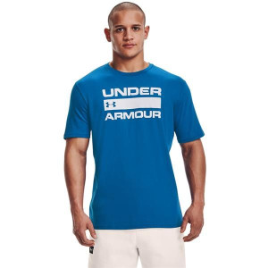 Koszulka męska Under Armour Issue Wordmark SS niebieska