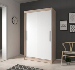 Szafa Bez Lustra - 120 Cm - Bez Luster Szafa Przesuwna