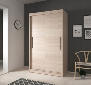 Szafa Bez Lustra - 120 Cm - Bez Luster Szafa Przesuwna