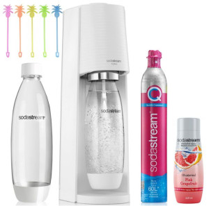 Soda Stream Terra BIAŁY + syrop owocowy BEZ CUKRU